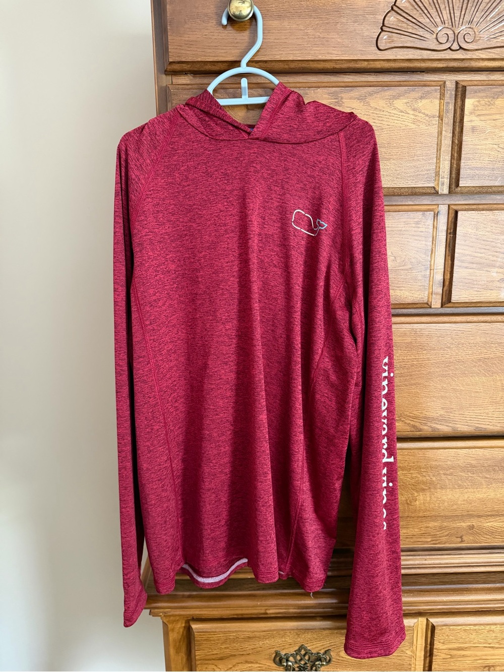 Vineyard Vines teen boy Red Performance Tee with Printed Logo